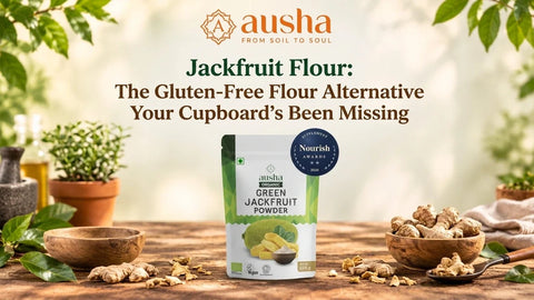 organic jackfruit flour powder