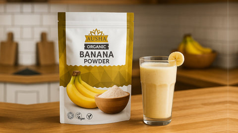 Banana Smoothie using Moringa powder