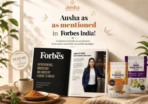 Ausha featured in Forbes India Brand Connect — award-winning UK organic wellness brand 2026