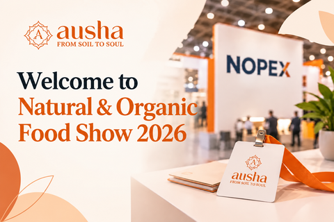 Natural and Organic Food Show ExCeL London 16 17 September 2026 Ausha Stand NF225