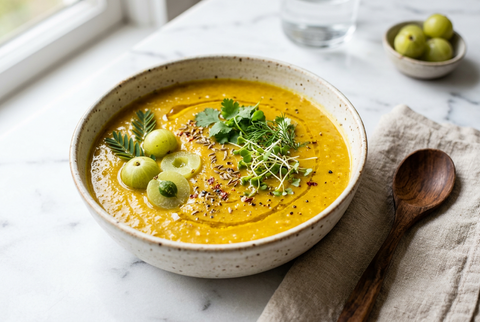 Golden Amla Winter Soup