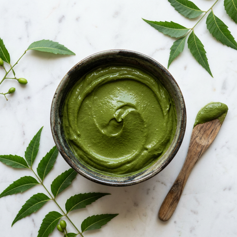 Neem Hair Pack with Flaxseed & Rosemary Oil