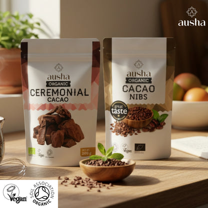 Organic Ceremonial Grade Raw Cacao Paste 200g - Criollo Cacao Variety from Peru