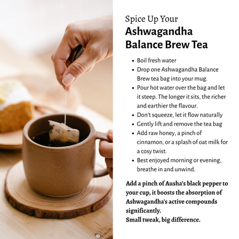 Ashwagandha Balance Brew Tea 20 Bags