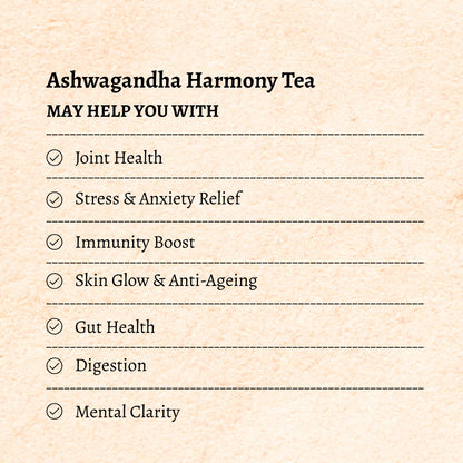Ashwagandha Tea 20 Bags - Ashwagandha with Moringa, Turmeric, Pomegranate