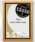 Great Taste 2023 award plaque for Organic Ginger Powder from Ausha.