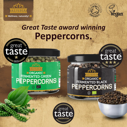 Organic Green Peppercorns in Brine 100g