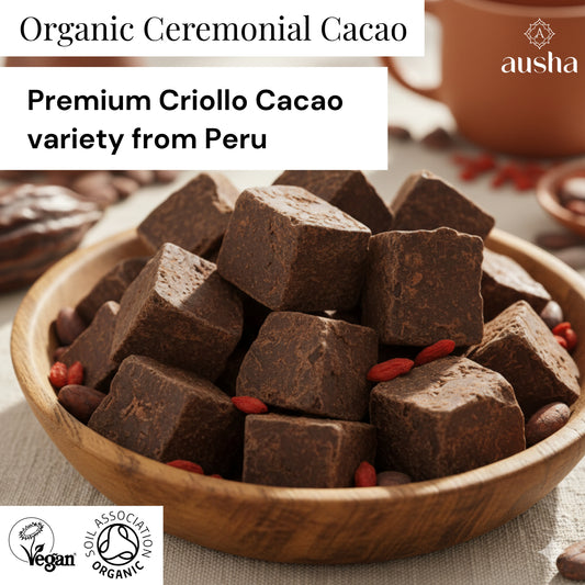 Organic Ceremonial Grade Raw Cacao Paste 200g - Criollo Cacao Variety from Peru