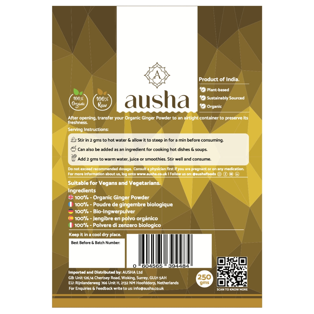 Organic Ginger Powder - 1* GREAT TASTE AWARD