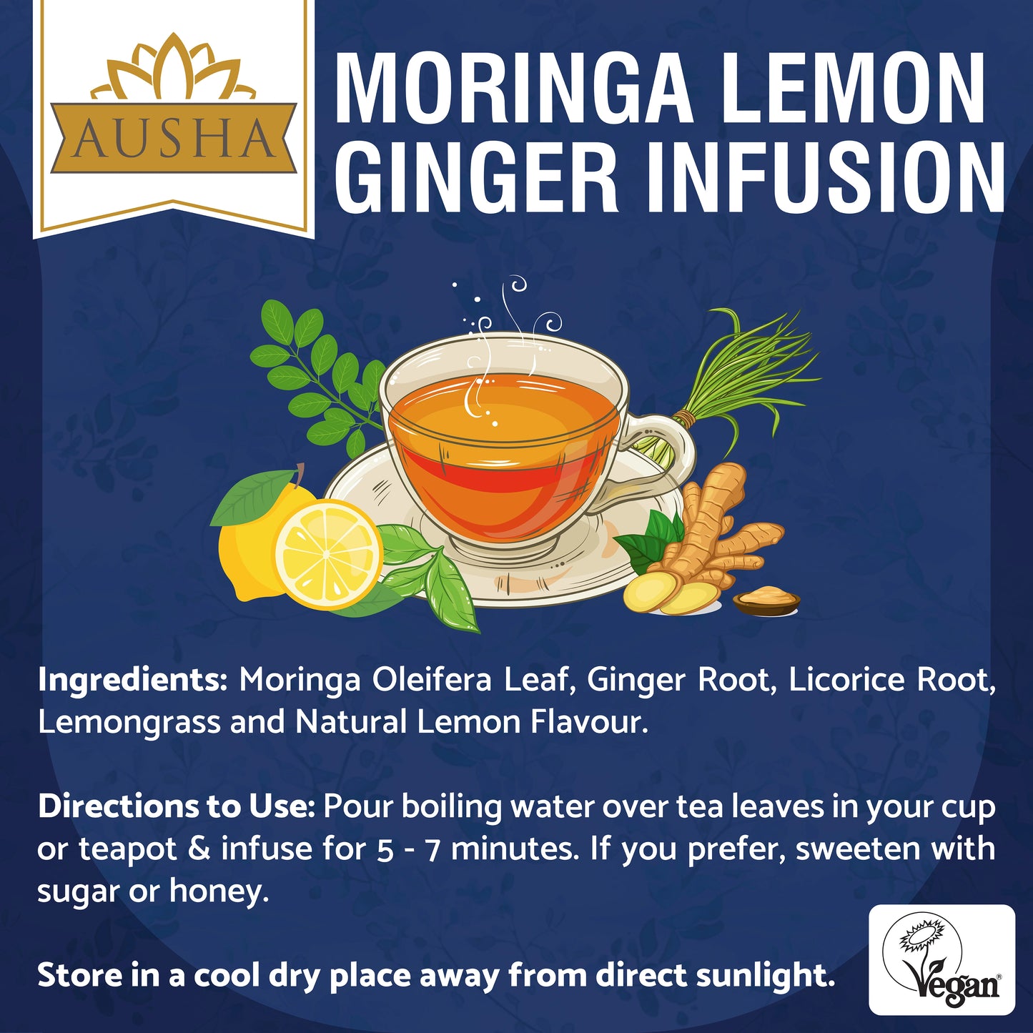 Moringa Lemon Ginger Tea