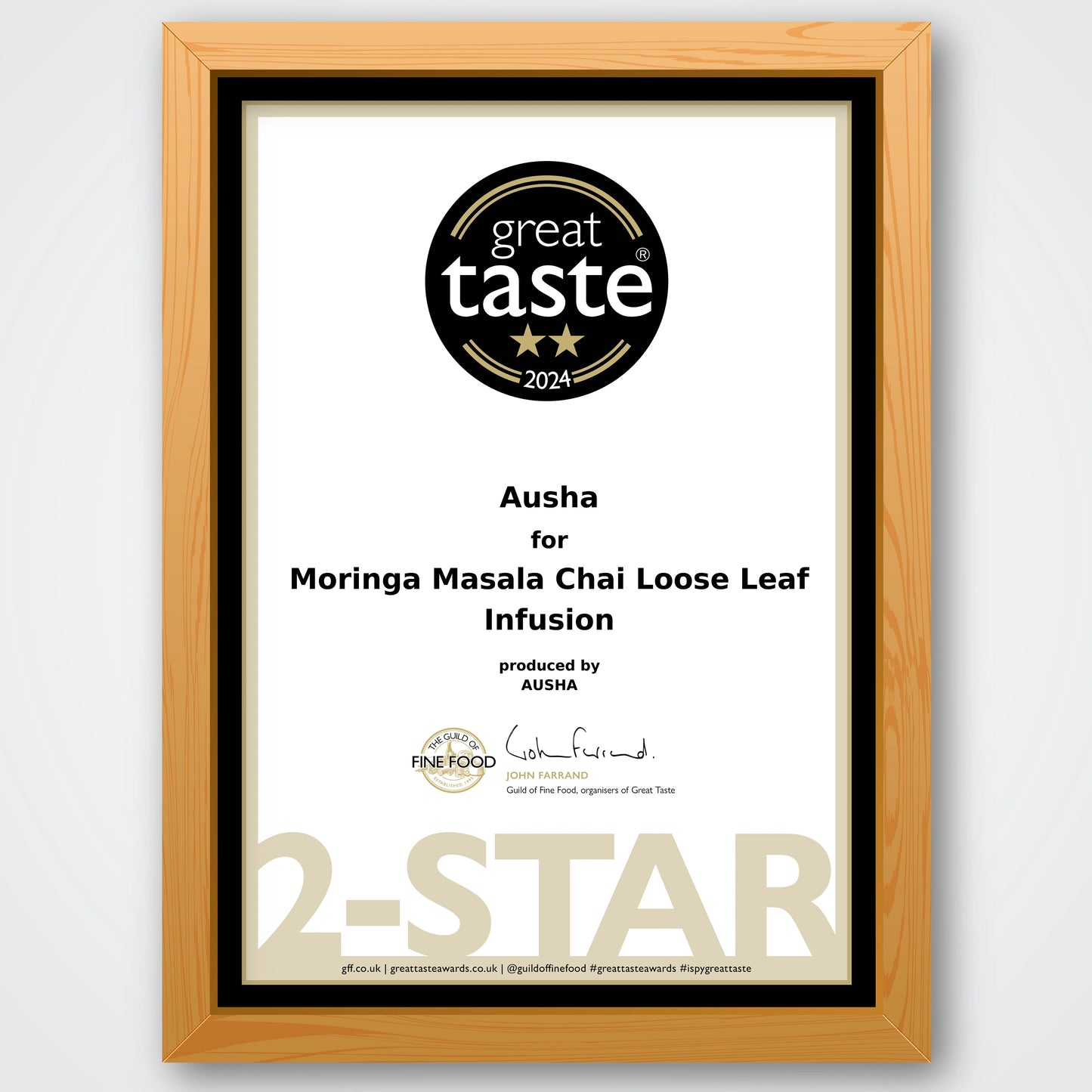 Moringa Masala Chai Tea 100g - 2** GREAT TASTE AWARD