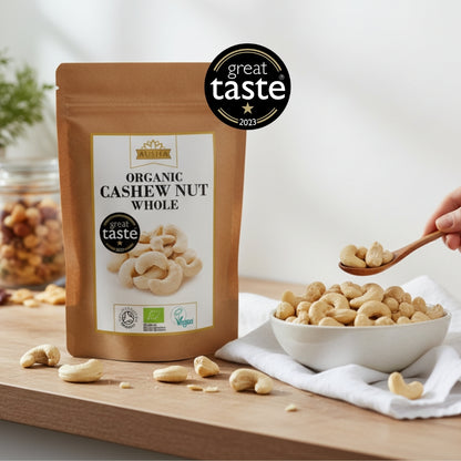 Organic Cashew Nuts Whole - 1* GREAT TASTE AWARD