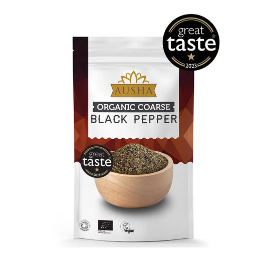 Organic Black Pepper 200g Coarse Form - 1* GREAT TASTE AWARD