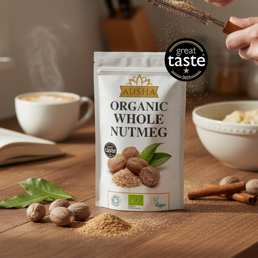 Organic Whole Nutmeg - 1* GREAT TASTE AWARD
