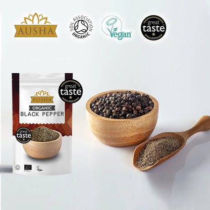 Organic Tellicherry Black Peppercorns - 2** GREAT TASTE AWARD