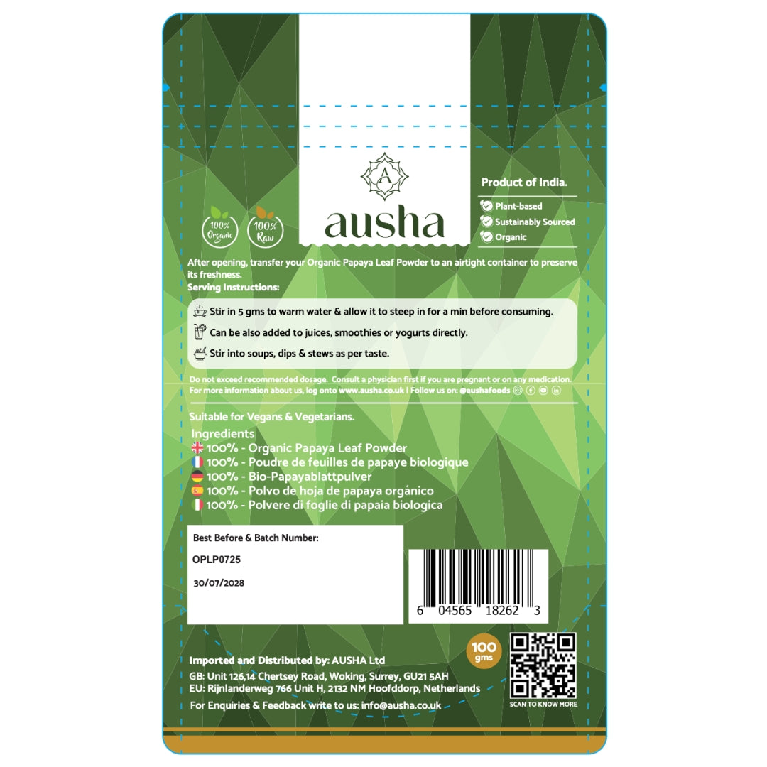 Organic Papaya Leaf Powder 100g