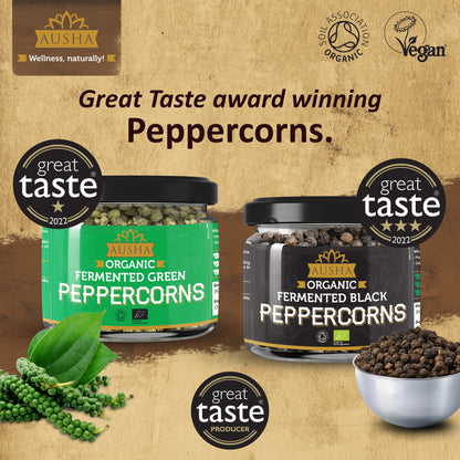 Organic Tellicherry Black Peppercorns - 2** GREAT TASTE AWARD