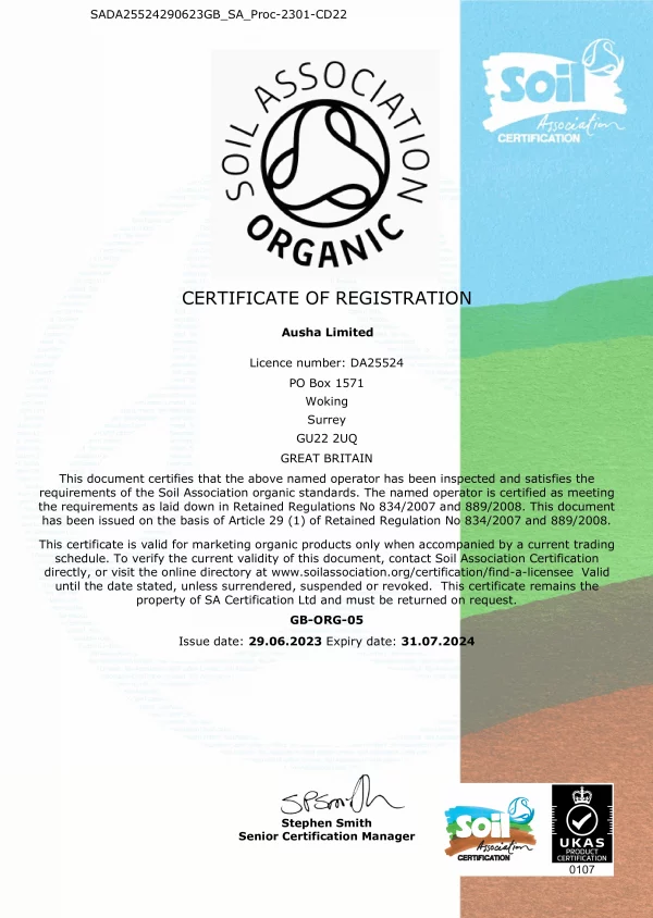 soil association organic certificate