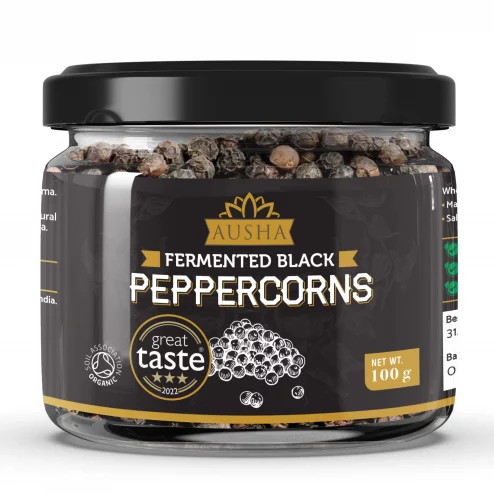 black peppercorns